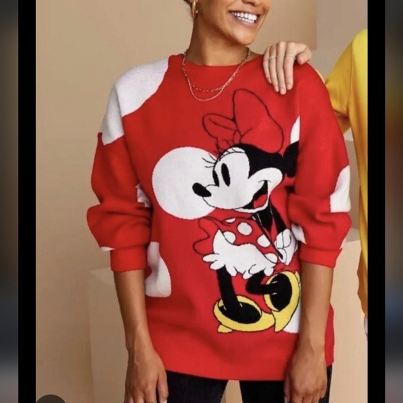 Disney Parks Minnie Mouse Sweater 2X - Picture 3 of 10